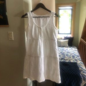 White, summer mini dress